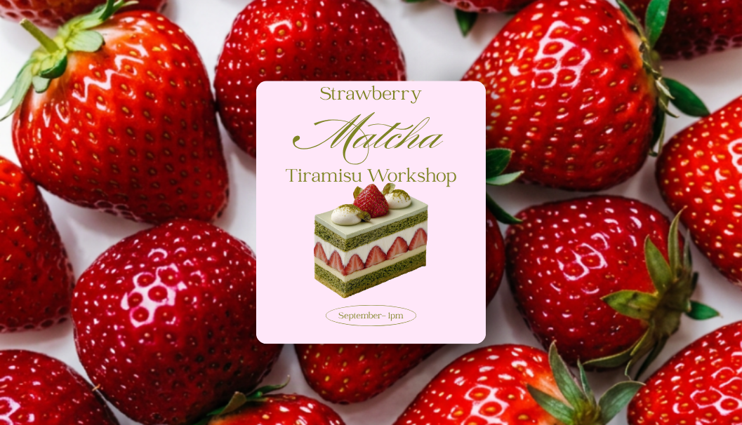 Strawberry Matcha Tiramisu