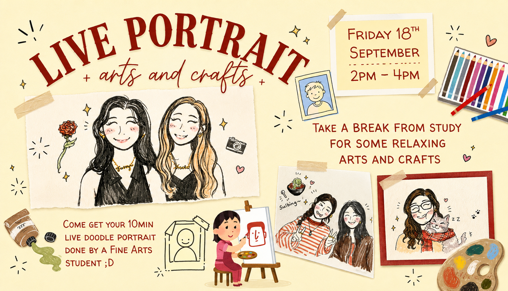Live Portrait and Crafts